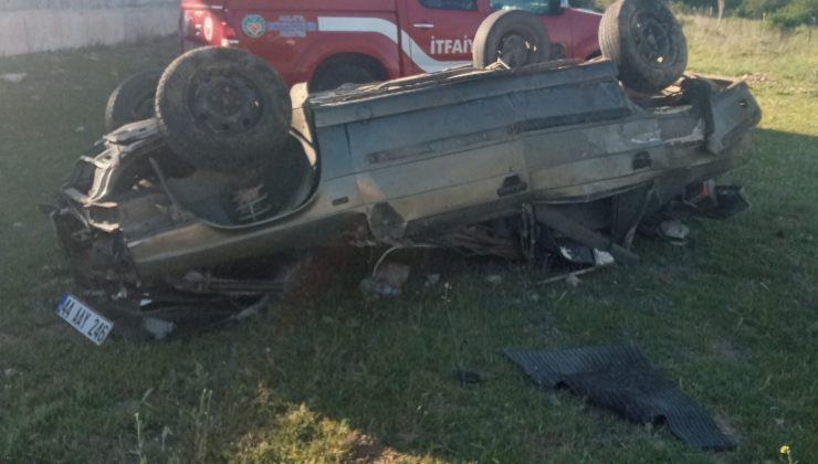 Otomobil takla attı, sürücü hayatını kaybetti