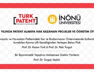 İnönü Üniversitesi’nde 2 proje patent aldı