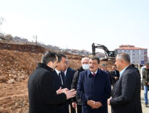 Başkan Gürkan, güney kuşak yolunda incelemelerde bulundu